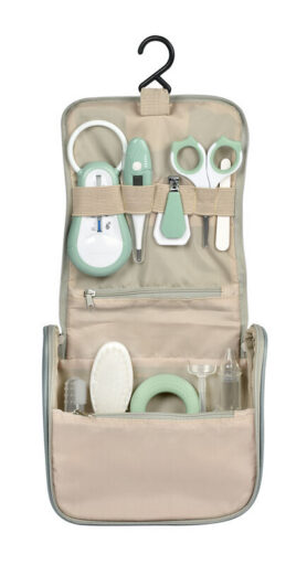 Toilettas Sage Green 9 Accessoires Béaba