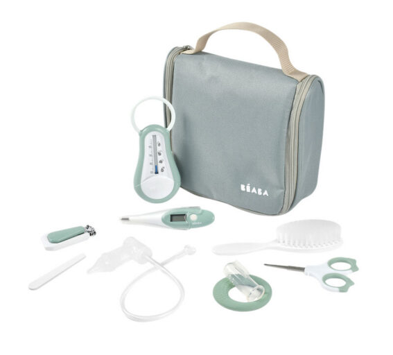 Toilettas Sage Green 9 Accessoires Béaba