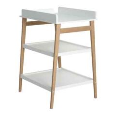 LUIERTAFEL HIP - WHITE/NATUREL QAUX