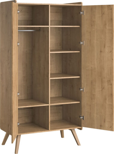 KLEERKAST 2-DEURS VINTAGE OAK VOX