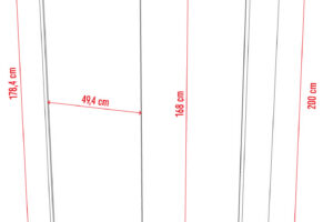 KLEERKAST 2-DEURS VINTAGE OAK VOX