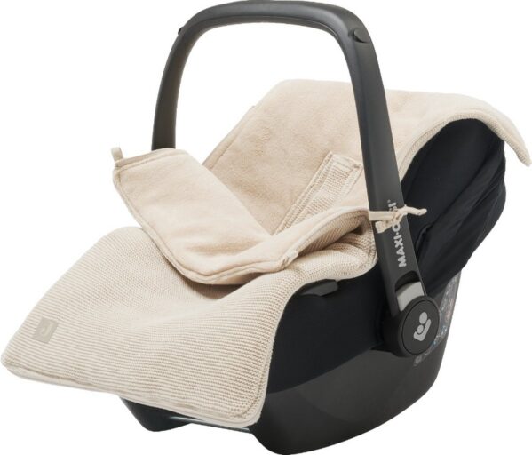 Voetenzak Autostoel 0+ Basic Knit Nougat Jollein