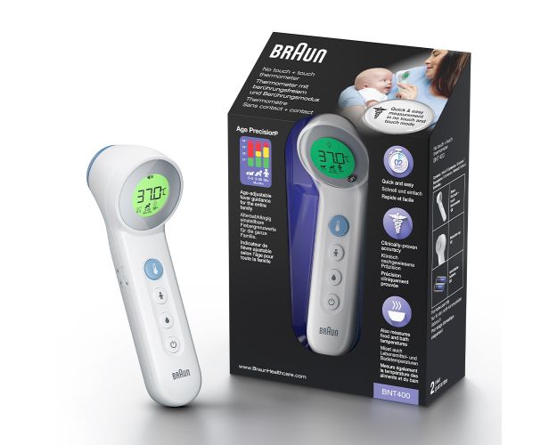 Voorhoofdthermometer BNT400WE Braun