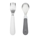 Kinderbestek Vork En Lepel Grey Oxo-Tot
