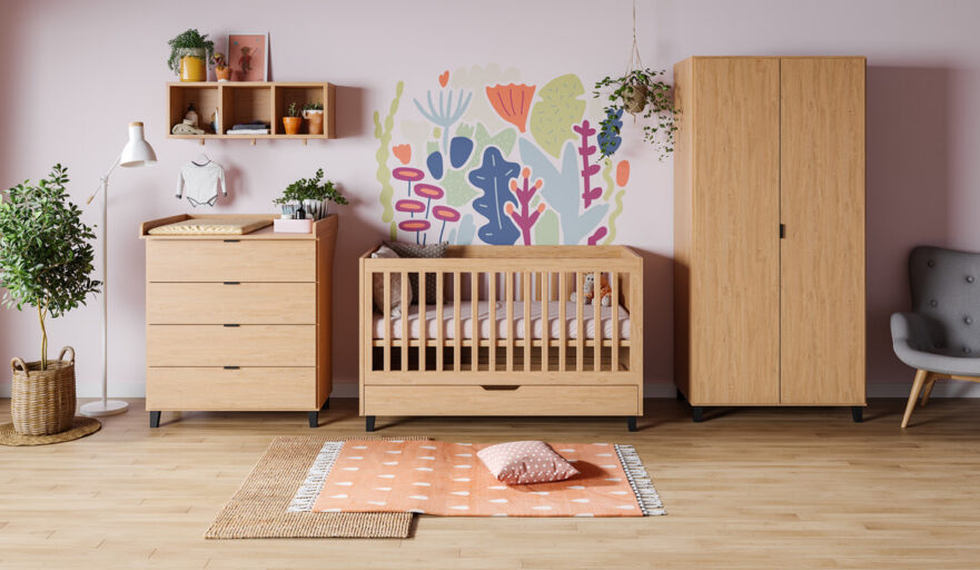 COMMODE MET LADES SIMPLE OAK VOX