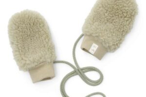 Wanten Teddy Soft Green Maat 0-3M Little Dutch