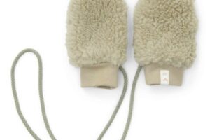 Wanten Teddy Soft Green Maat 0-3M Little Dutch