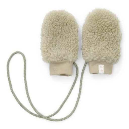 Wanten Teddy Soft Green Maat 0-3M Little Dutch