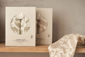 Jollein Washandjes Animals Olive Green