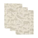 Jollein Washandjes Animals Olive Green