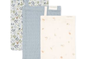 Washandjes Forest Friends Muslin Set van 3 Little Dutch