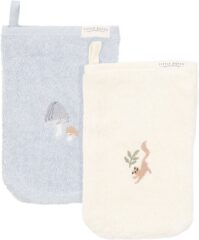 Washandjes Forest Friends Geborduurd Set 2 Little Dutch