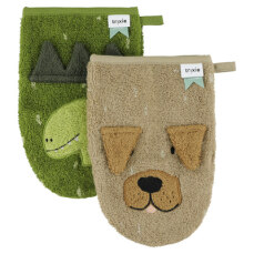 Washandjes Mr Dino/Mr Dog Trixie