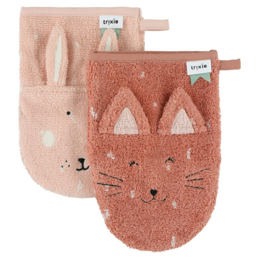 Washandjes Mrs Cat/Mrs Rabbit Trixie