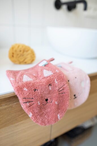Washandjes Mrs Cat/Mrs Rabbit Trixie