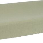 Waskussenhoes Muslin Olijfgroen Little Dutch