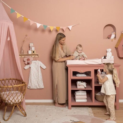 Waskussenhoes Pure Soft Pink Little Dutch