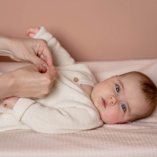 Waskussenhoes Pure Soft Pink Little Dutch