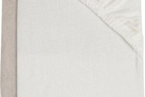 Jollein Waskussenhoes Badstof Nougat/Ivory 2-pack