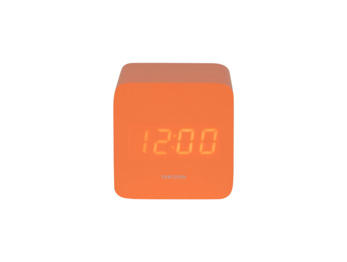 Wekker Spry Square Bright Orange Karlsson