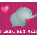Wenskaart Wat Leuk Een Meisje