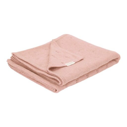Dekentje Gebreid Pure Pink Blossom Little Dutch