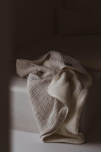 Dekentje Natural Newborn Teddy Clay Quax