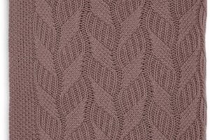 Wiegdeken 75x100cm Spring Knit Chestnut Coral Fleece