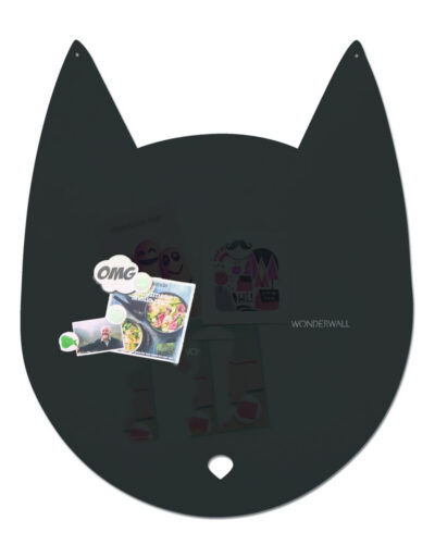 Wonderwall Magneetbord Kat Zwart Large