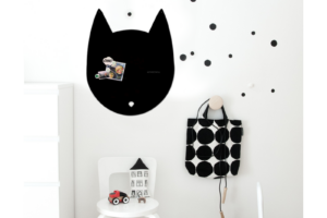 Wonderwall Magneetbord Kat Zwart Large