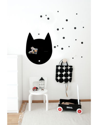 Wonderwall Magneetbord Kat Zwart Large