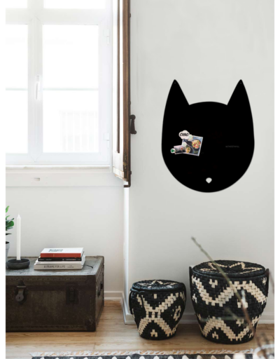 Wonderwall Magneetbord Kat Zwart Large