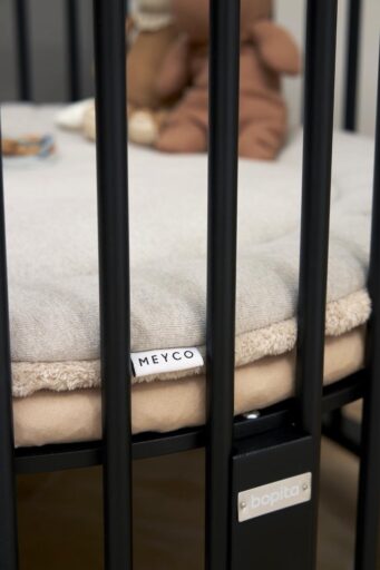 Hoeslaken Parkmatras Rond Sand Meyco Baby