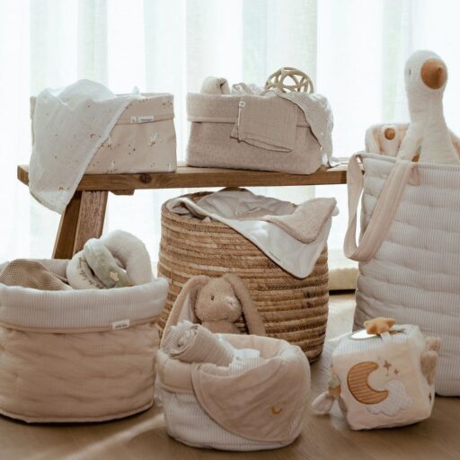Commodemandje Groot Gebreid Beige Essentials Little Dutch