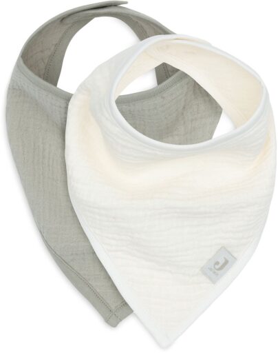 Slabbetjes Bandana Hydrofiel Olive Green/Oatmeal Set 2 Jollein