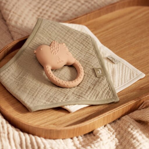 Slabbetjes Bandana Hydrofiel Olive Green/Oatmeal Set 2 Jollein